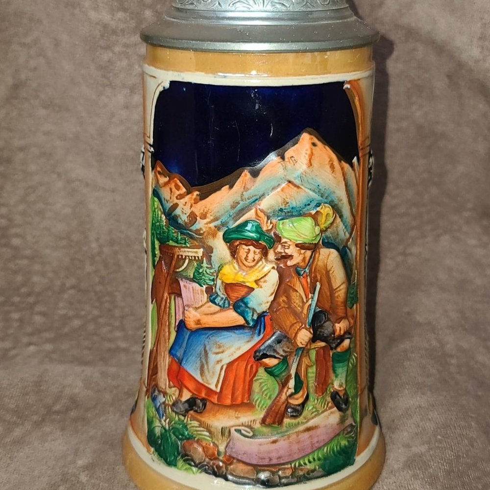 vintage beer stein